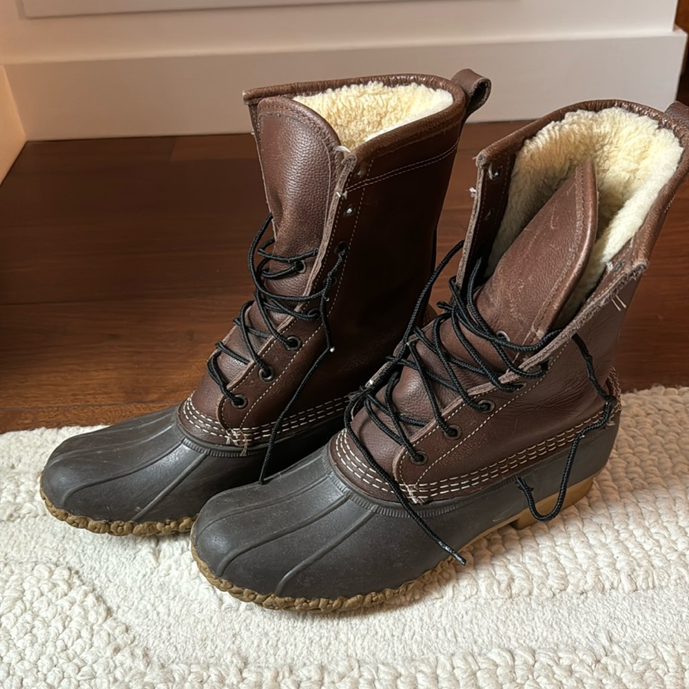 Women's Bean Boots, 10" Shearling-Lined (duck boots)